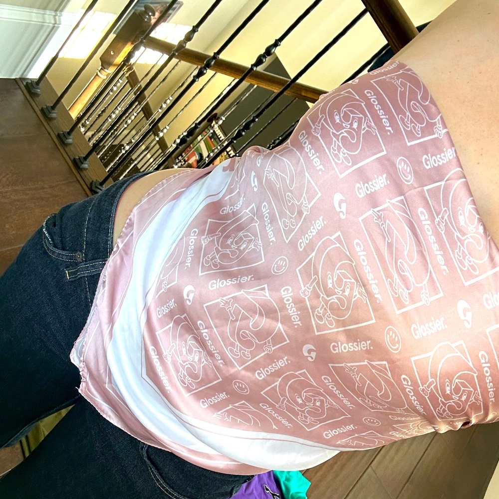 Glossier Bandana Top- Versatile Headband/ Bandana/ Belt/ Accessory